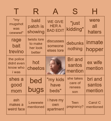 Trashley Trevino Bingo Card