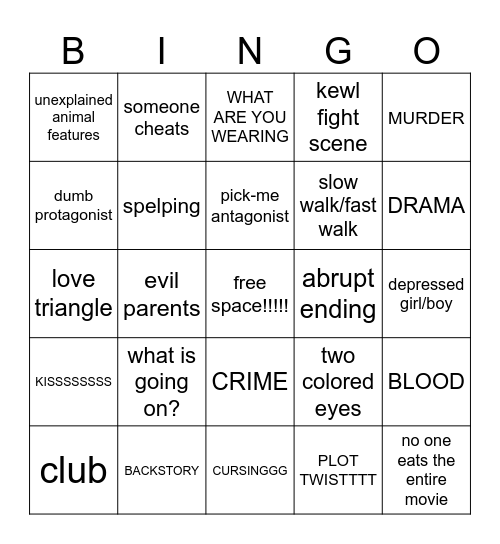 Gacha Life Bingo!! Bingo Card