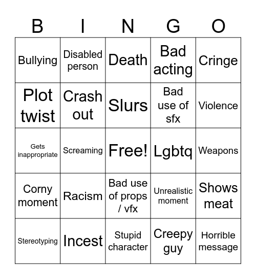 Tomorrows teachings Bingo Card