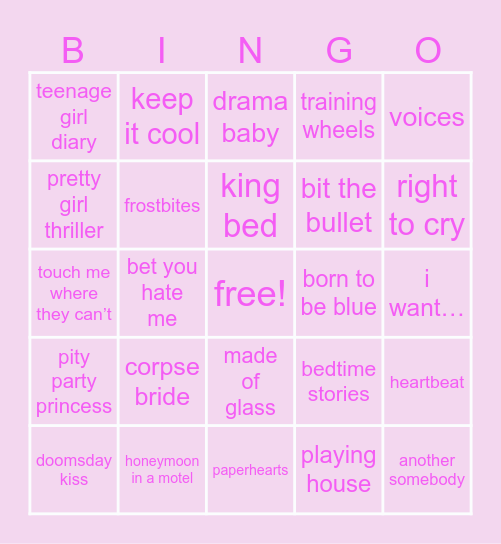 Eileen Alister Stationhead Bingo Card