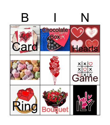 valentine asl Bingo Card