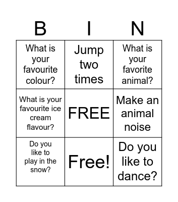 Lets Play Bingo with my Friends! Bingo Card