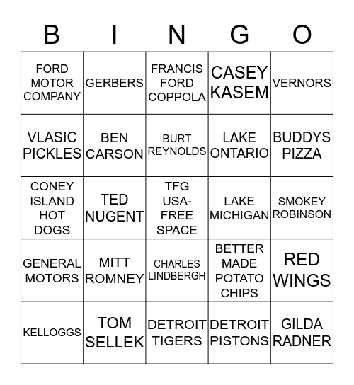 MITT ROMNEY Bingo Card
