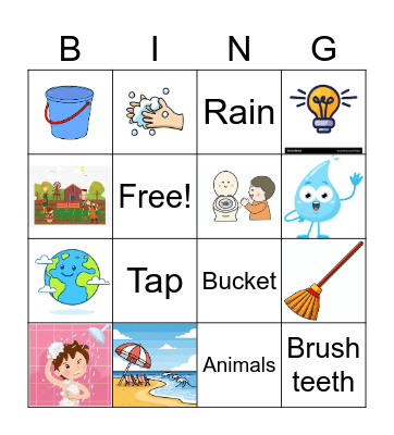 World Water Day - Junior 1 Bingo Card