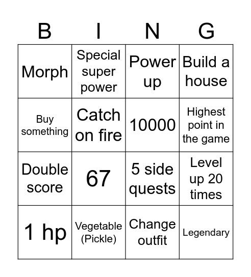 Pubert is a loser Bingo Card
