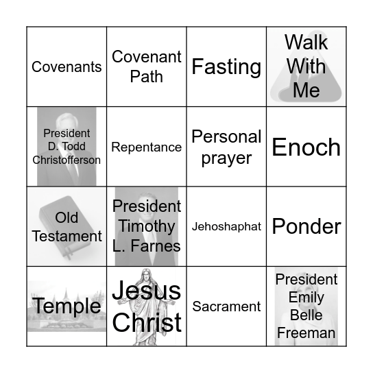 2026 Youth Theme Broadcast Bingo Card