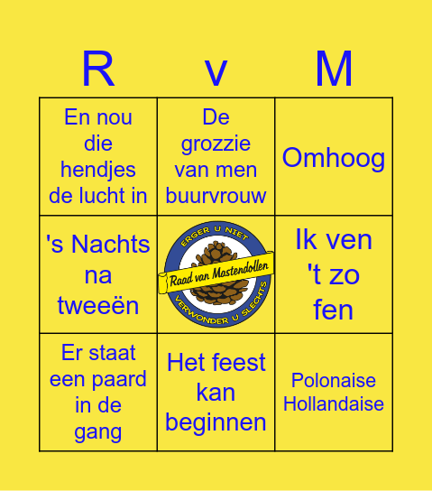 RAAD VAN MASTENDOLLEN BINGO Card