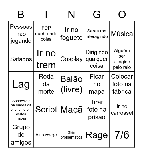 Desastre natubingo Card