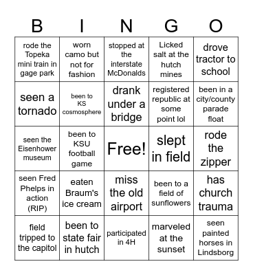 KS Day! Bingo Card