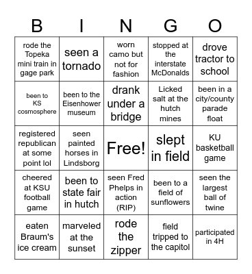 KS Day! Bingo Card