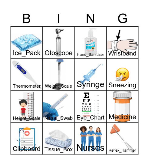 Healthcare Bingo Card