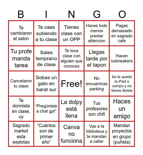 BINGO DELFÍN EDICIÓN PRIMER DÍA Bingo Card