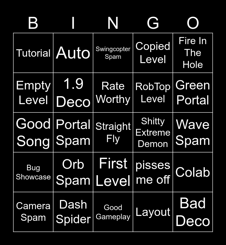 2.2 Recent Tab Bingo Card