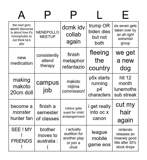 applebingo Card