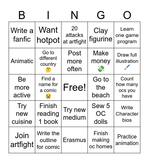 2026🔥🔥 Bingo Card