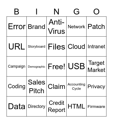 FOB1: Basics of Business Bingo Card