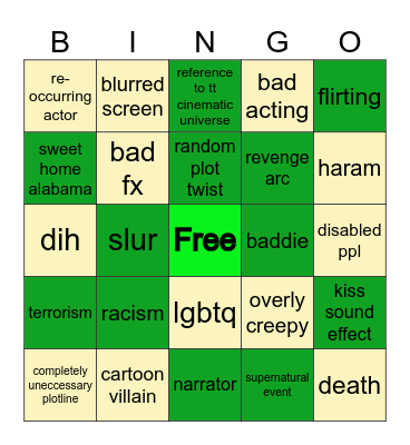 tomorrows teachings Bingo Card