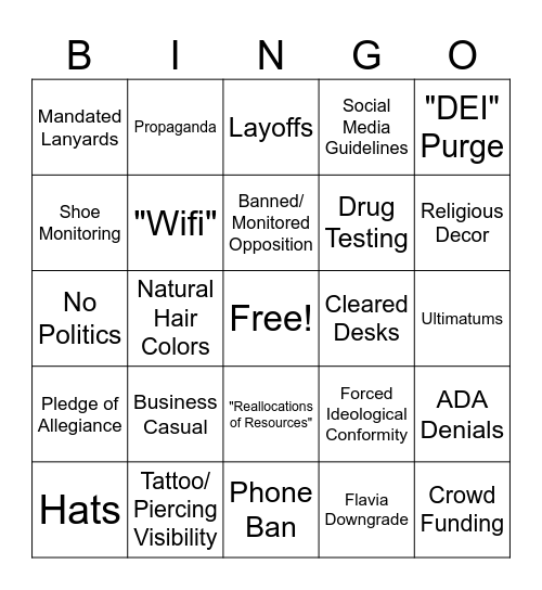 2026 Bingo Card