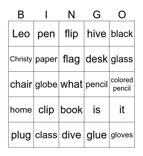Bingo Card