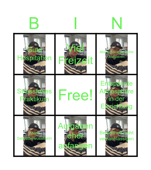 Psychosen Bingo Card