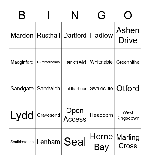 Library Bingo Card
