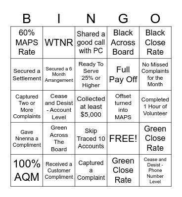 CVLC BINGO Card