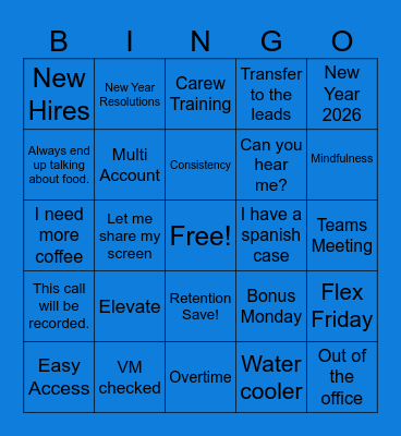 2026 MSS Bingo Card