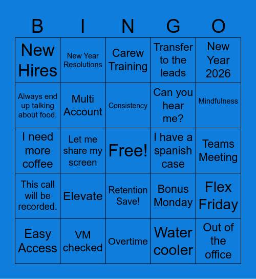 2026 MSS Bingo Card