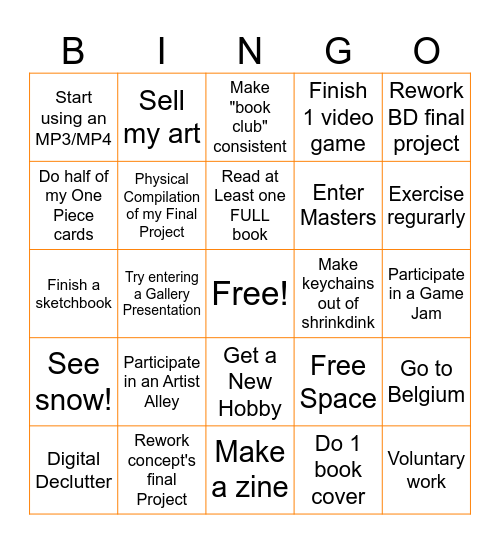 Let's get ready to RUMBLE Bingo Card