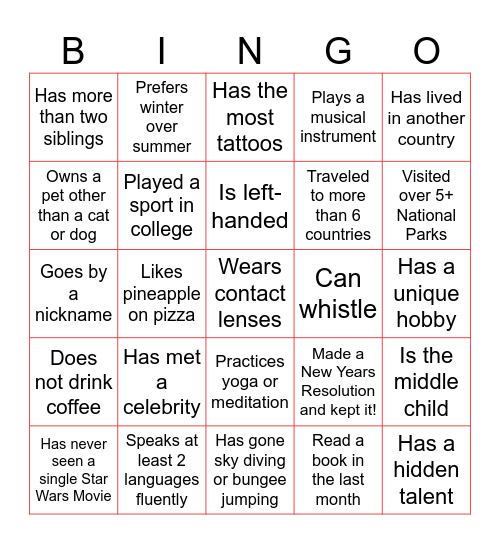 Office Bingo! Bingo Card