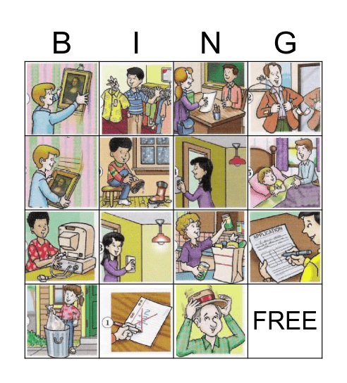 PHRASAL VERBS Bingo Card