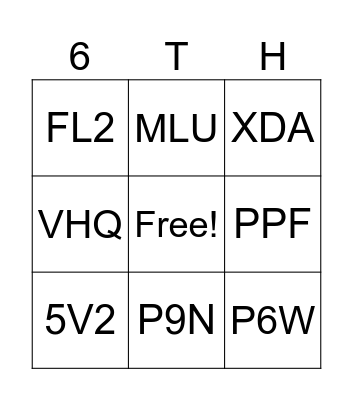 After School IXL Bingo Card