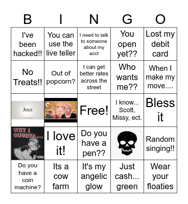 Say WHAT?!? Bingo Card