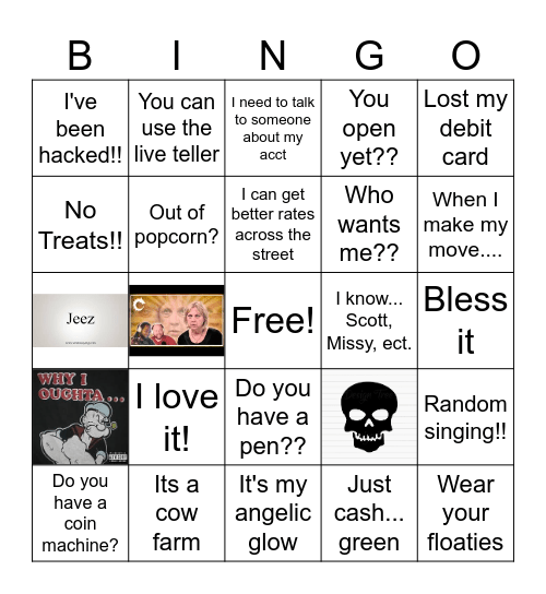 Say WHAT?!? Bingo Card