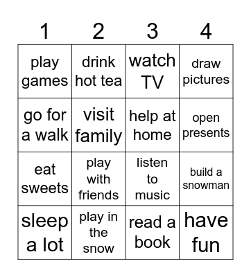 Did you...? Yes, I did. No, I didn't. Bingo Card