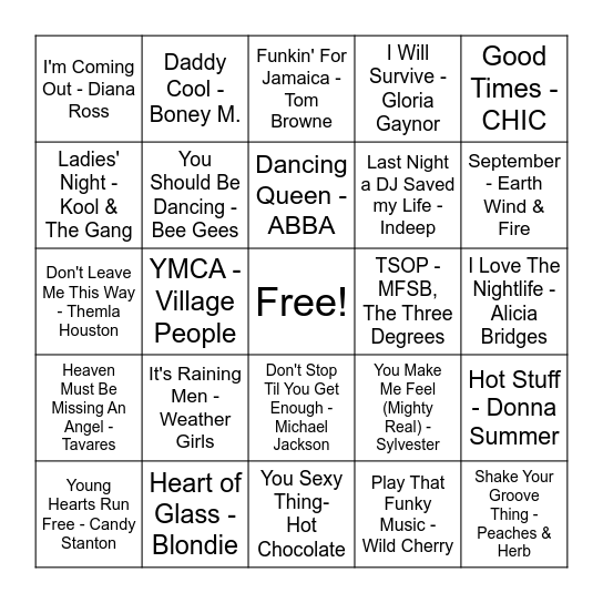 Hit the Note Bingo Card