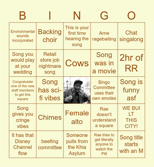 Untitled Wonder Bingo Card