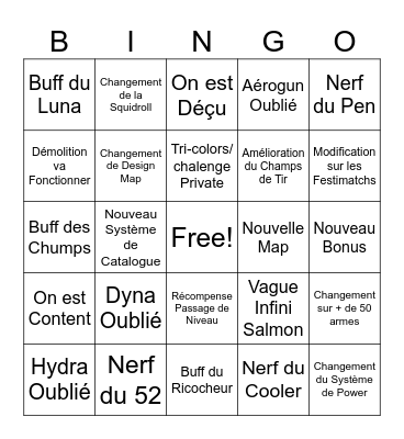 MAJ Splatoon3 11.0.0 Bingo Card