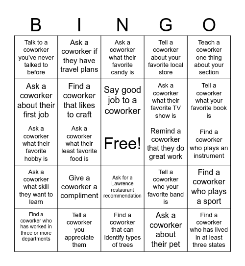 ARD BINGO Card