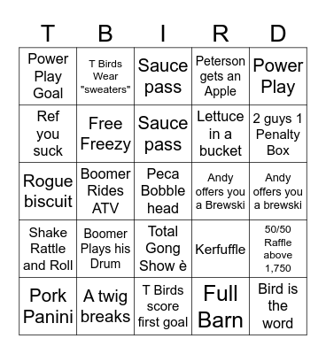 Canadian Bingo Eh? Saturday Bingo Card