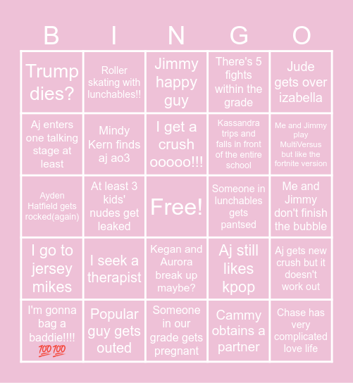 Bingo 2026! Bingo Card