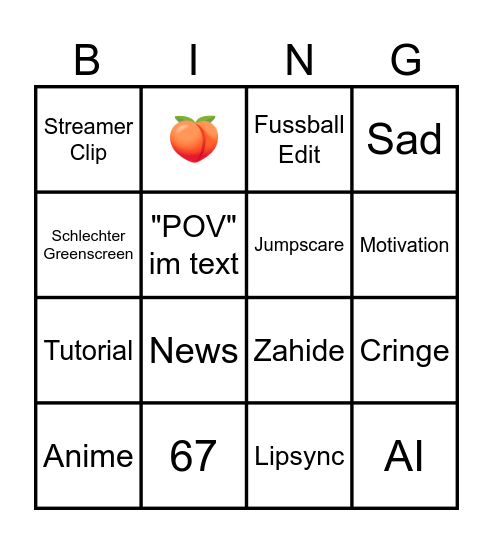 Rohans bingo Card