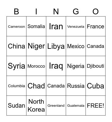 Who's Trump going to attack next Bingo Card