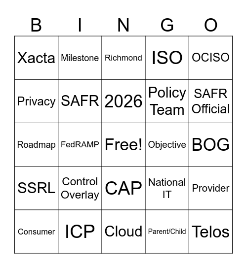 Rev 5 Bingo Card