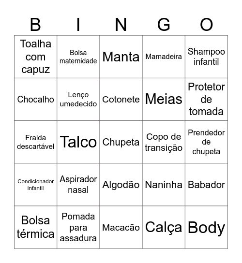 Bingo do Dilan Bingo Card