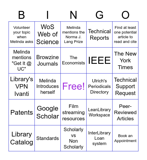LEADR BINGO Card