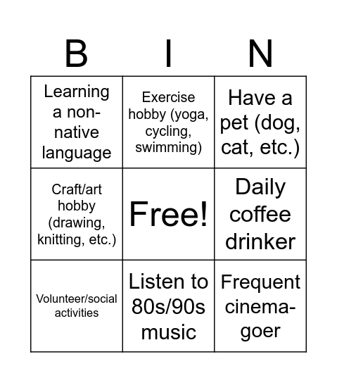 TOWNHALL 2026 Bingo Card