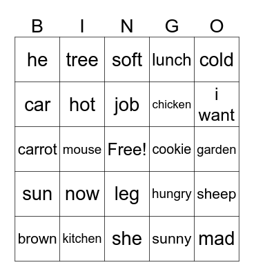jet 1 grade 3 unit 2,3 Bingo Card