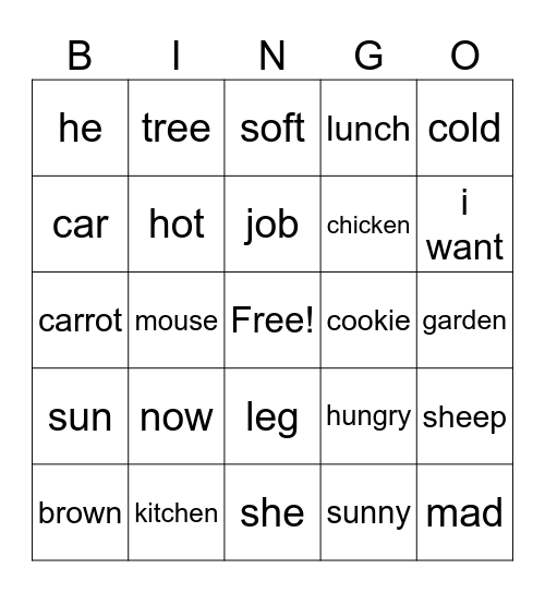 jet 1 grade 3 unit 2,3 Bingo Card
