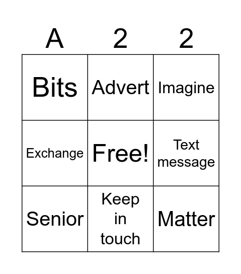 S10 vocab check Bingo Card
